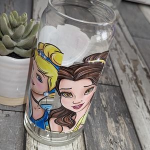Disney Princess Glass Cold Cup NEW!